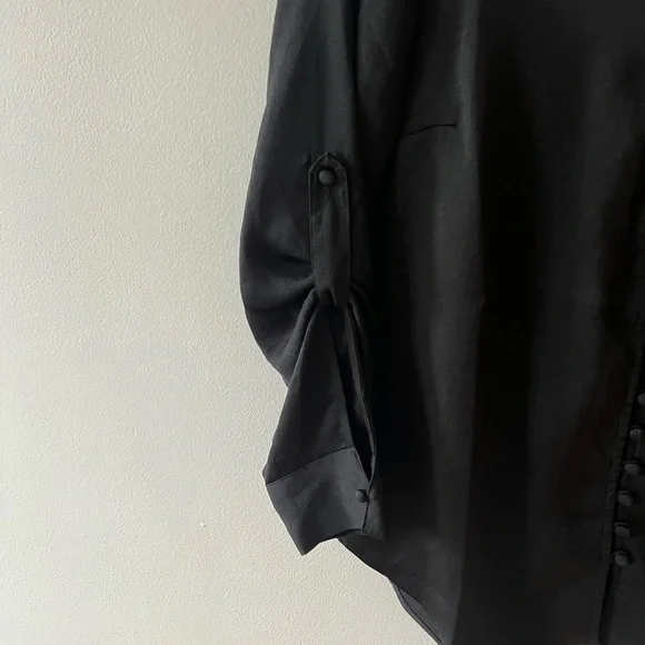 Express slim black blouse - Picture 3 of 5